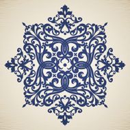 Vector baroque ornament in Victorian style N75