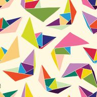 Paper ships seamless pattern N2