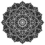 Silhouette of traditional ornament N2