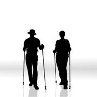 Vector Silhouette Of People N878