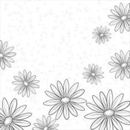Flower background contours N9