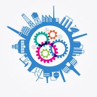 Industrial building background N2