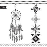 Hand drawn vector tribal elements