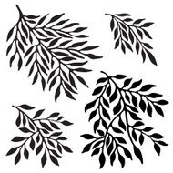 Tree&rsquo;s branches silhouette