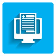 Electronic health record icon