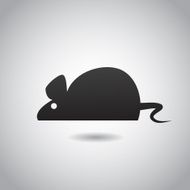 Mouse icon isolated on white background