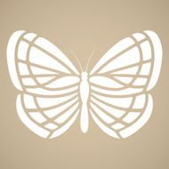 Butterfly silhouette Tattoo style