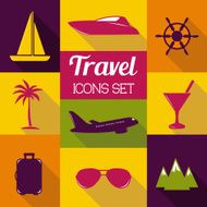 Travel Flat Icons Set N9