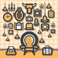Vintage Chair Background N2