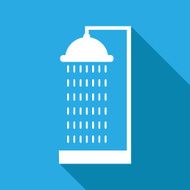 Vector Shower Single flat icon Illustration EPS10 N15