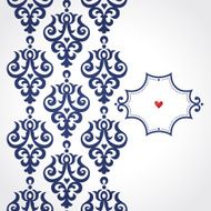 Vector seamless border in Victorian style N50