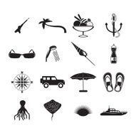 Summer Vacation Icons Set N2