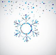 Vector watercolor snowflakes