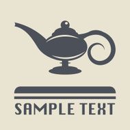 Lamp Aladdin icon or sign
