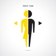 Man and woman toilet sign restroom symbol N2
