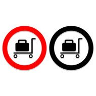 Vector Baggage Claim Public Information Sign Illustration EPS10 N21