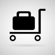 Vector Baggage Claim Public Information Sign Illustration EPS10 N23