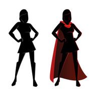 Female Superhero Silhouette N2