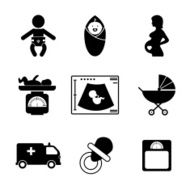 Pregnancy and birth icons N2