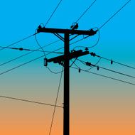 Power Line Silhouette