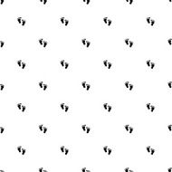 Vector seamless pattern footprint