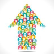 people icon arrow