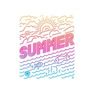 Vector summer poster
