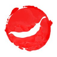 Watercolor and red chili pepper