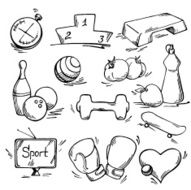 Set of sport icon N5