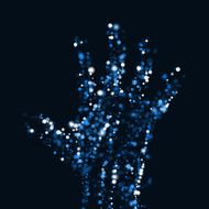 Abstract light hand N3
