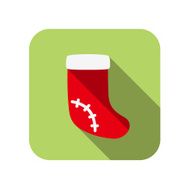 Christmas socks flat icon