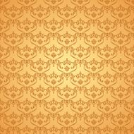 Vector seamless vintage background Calligraphic pattern Royal N3