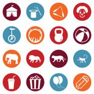 Vector Set of Circus Icons N18