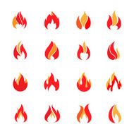 Fire color icons
