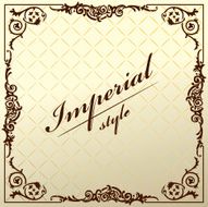 Vintage old frame decorative background