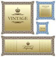 Vintage vector frame decor ornament