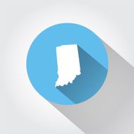 Map state of Indiana
