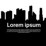 City Skyscraper Silhouette Cityscape Background Skyline N3