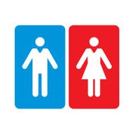 Man and woman silhouette figures Vector icons of people N2