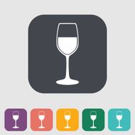Wine flat icon N13