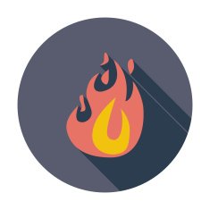 Fire flat icon N2