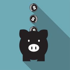 Piggy bank icon Saving money N2