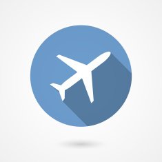 Trendy airplane icon N2