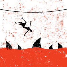 Falling from a tightrope N2