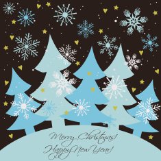 christmas and new year card N12
