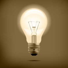 brown light bulb