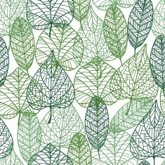 Green leaves seamless pattern N9