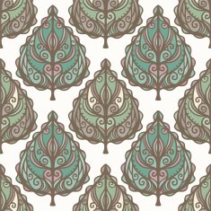 Abstract seamless pattern with leafs N2