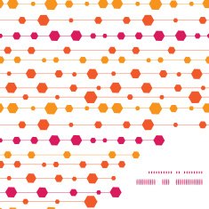 Vector abstract colorful stripes and shapes frame corner pattern background