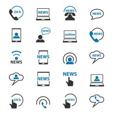 Communication icons set N18